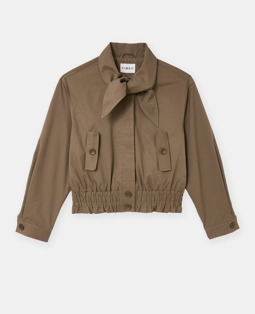Blouson court avec col nœud - PIMKIE - 4