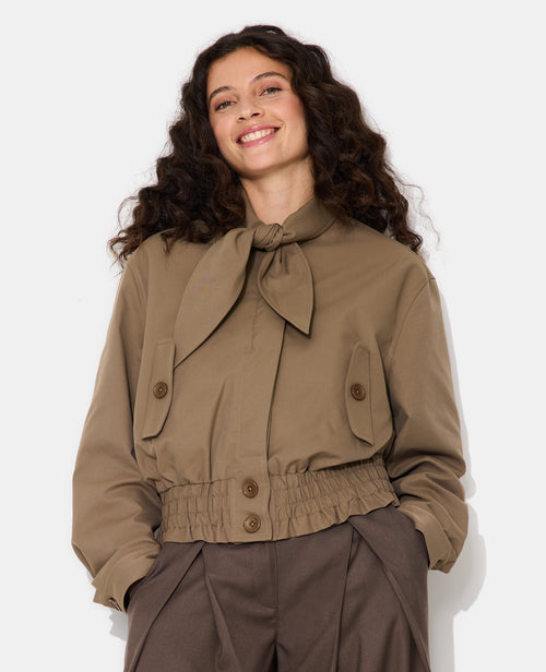 Blouson court avec col nœud - PIMKIE - 5