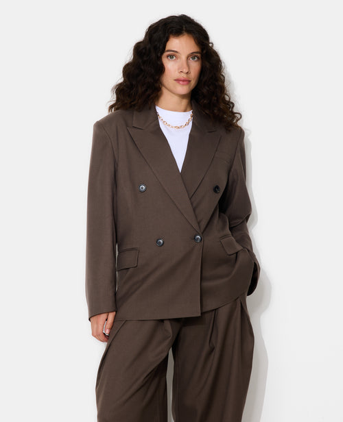 Veste blazer oversize double boutonnage - PIMKIE - 1