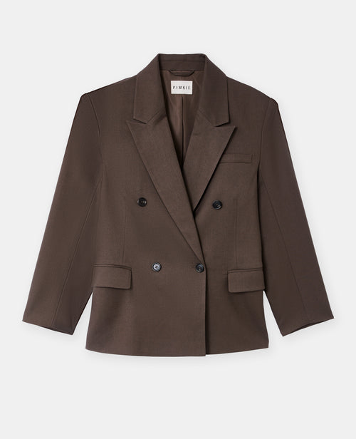 Veste blazer oversize double boutonnage - PIMKIE - 4