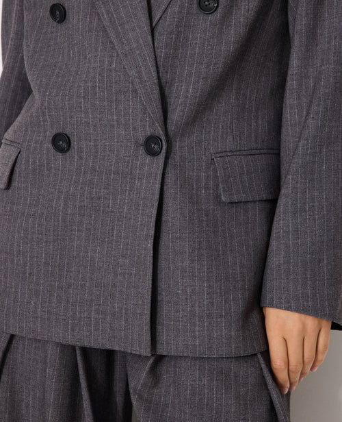 Veste blazer oversize fines rayures - PIMKIE - 2