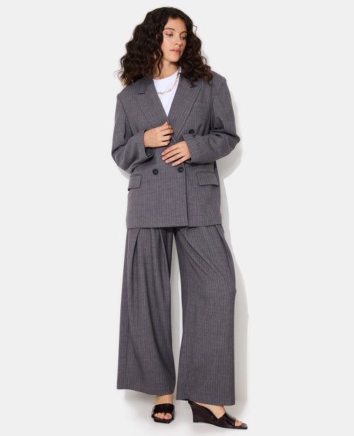 Veste blazer oversize fines rayures - PIMKIE - 3