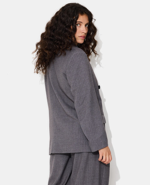Veste blazer oversize fines rayures - PIMKIE - 6