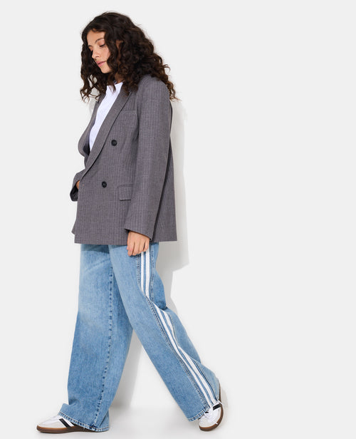 Veste blazer oversize fines rayures - PIMKIE - 7
