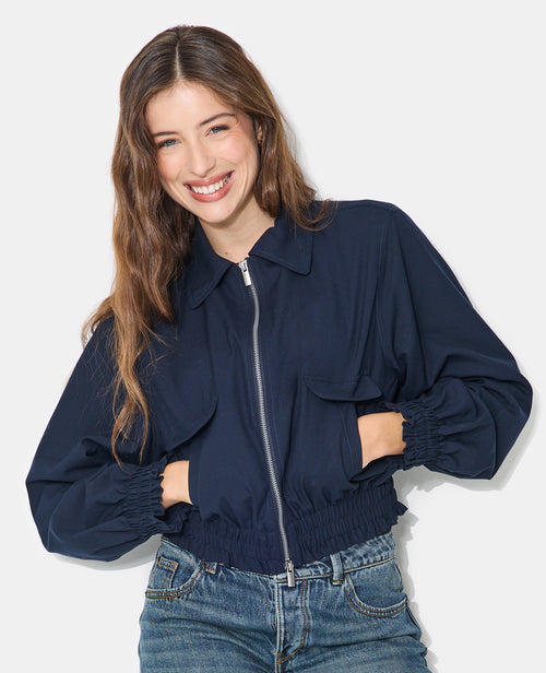Blouson avec col et base élastiquée - PIMKIE - 1