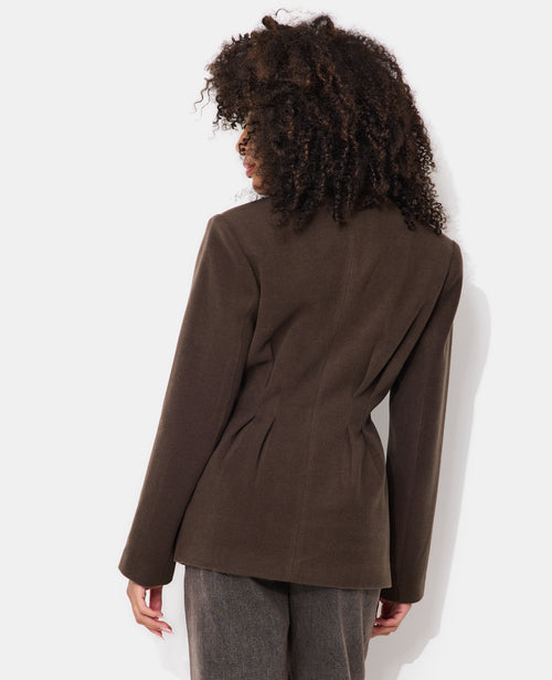 Veste longue et cintrée drap de laine - PIMKIE - 6