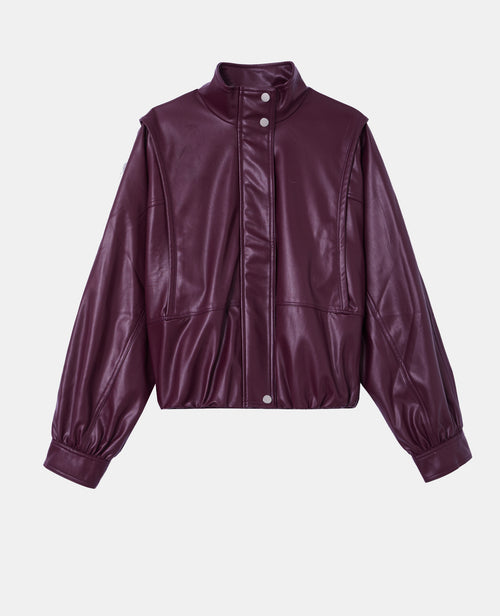 Veste en simili col montant - PIMKIE - 4