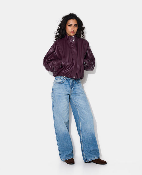 Veste en simili col montant - PIMKIE - 5