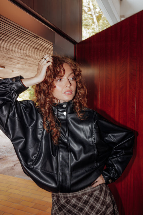 Veste en simili col montant - PIMKIE - 2