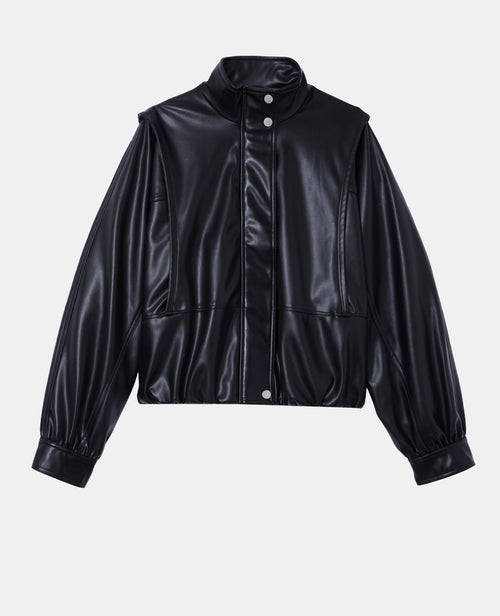 Veste en simili col montant - PIMKIE - 4