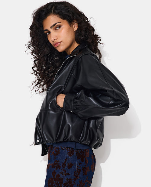 Veste en simili col montant - PIMKIE - 7