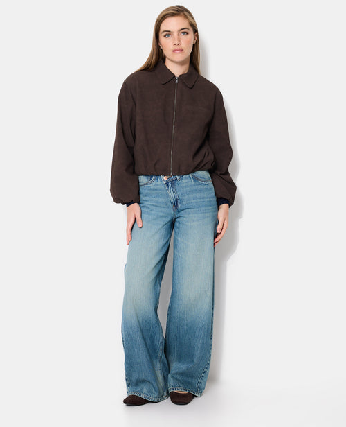 Veste boule zippée en suédine - PIMKIE - 3