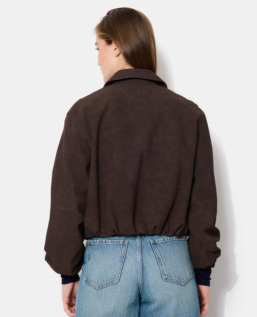 Veste boule zippée en suédine - PIMKIE - 6