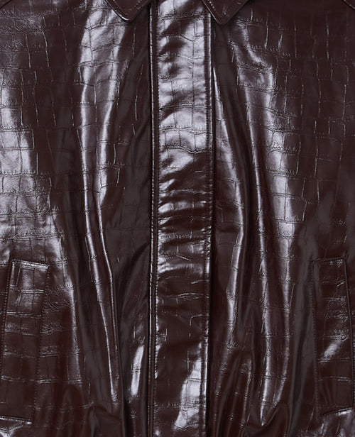 Veste boule en simili effet croco brillant - PIMKIE - 9