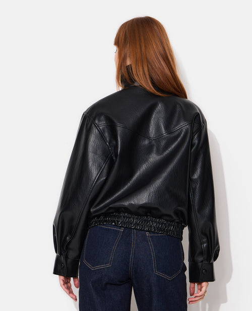 Blouson en simili avec col montant - PIMKIE - 6