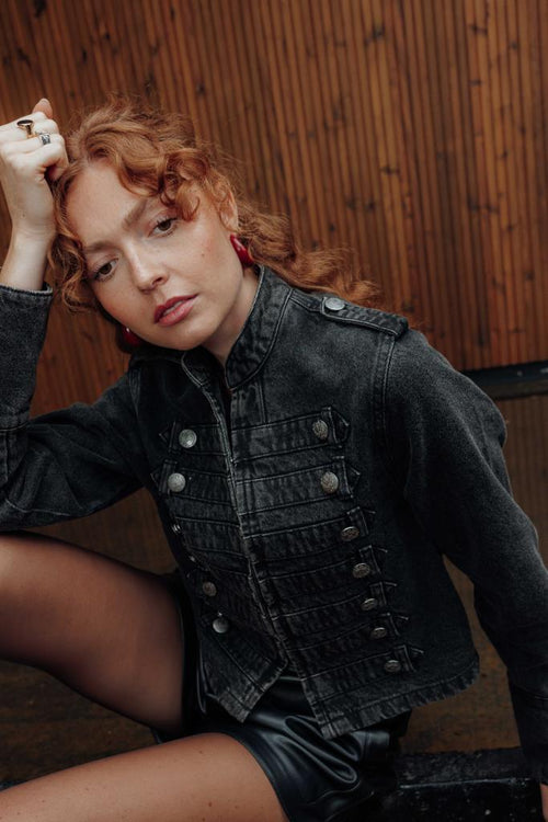 Veste en jean esprit officier - PIMKIE - 1