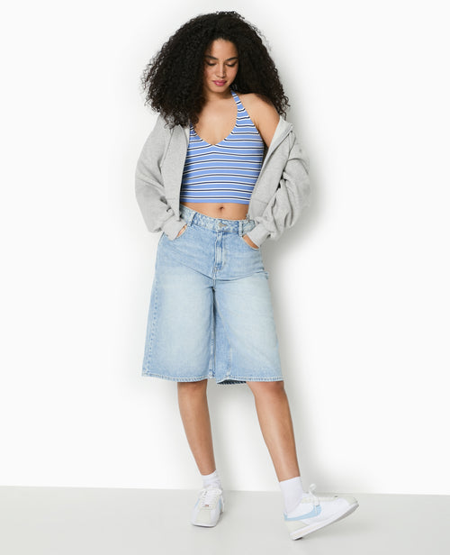 Dos-nu en maille tricot rayée - PIMKIE - 2