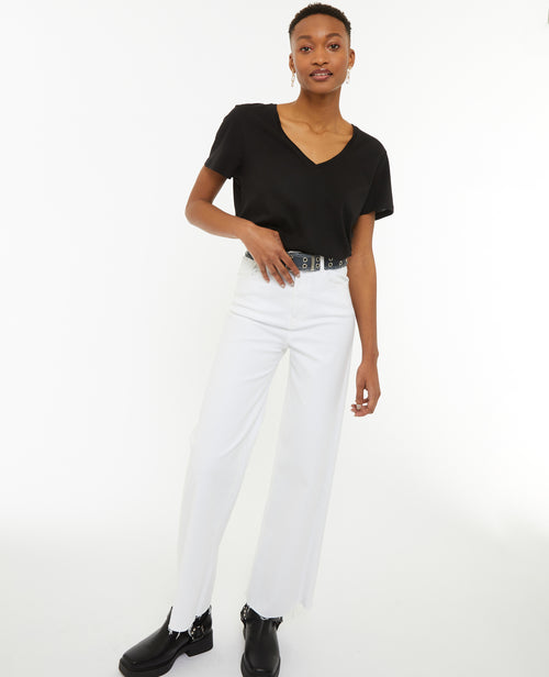 T-shirt oversize col V - PIMKIE - 1