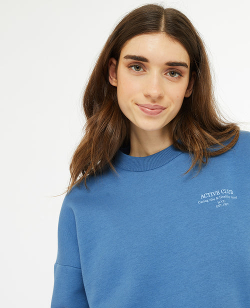 Sweat oversize avec print devant et dos - PIMKIE - 2