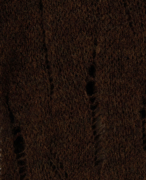 Gilet long en maille ajourée effet destroy - PIMKIE - 1
