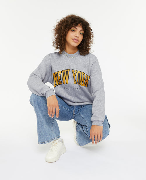 Sweat col rond avec print - PIMKIE - 1