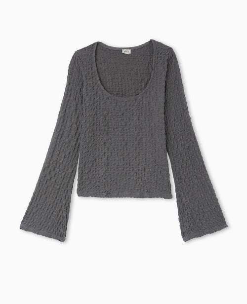 Top manches longues en maille gaufrée - PIMKIE - 4
