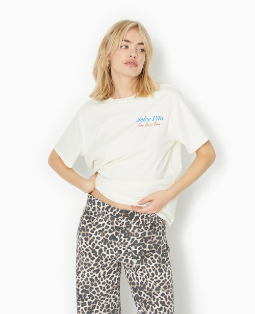 T-shirt oversize avec print poitrine et dos - PIMKIE - 8