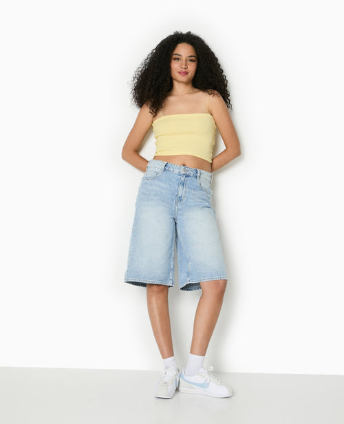 Top bandeau court avec bretelles fines - PIMKIE - 1