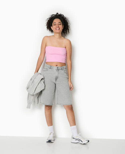 Top bandeau court avec bretelles fines - PIMKIE - 2