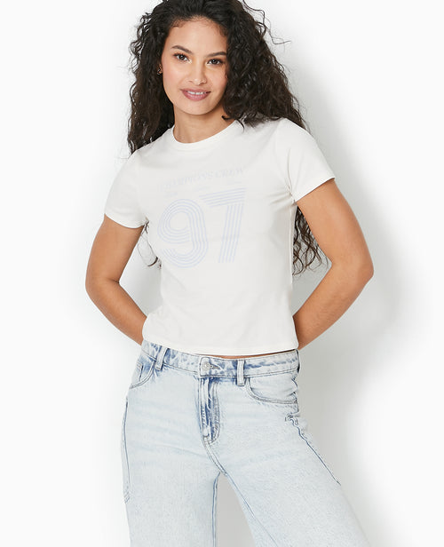 T-shirt ajusté avec print devant - PIMKIE - 5
