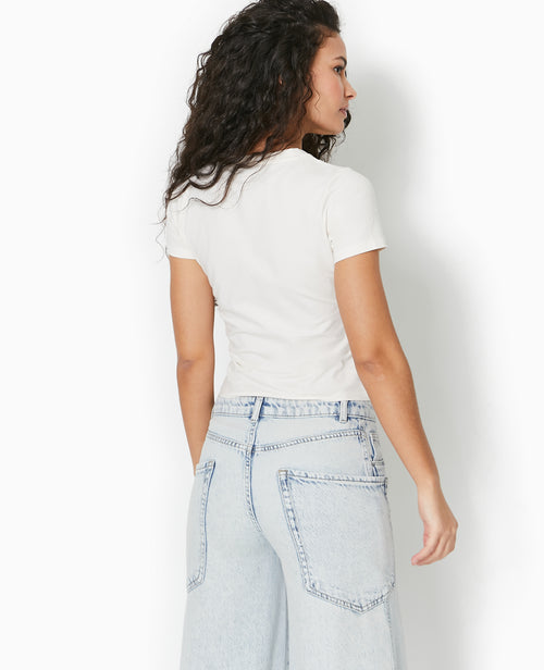 T-shirt ajusté avec print devant - PIMKIE - 6