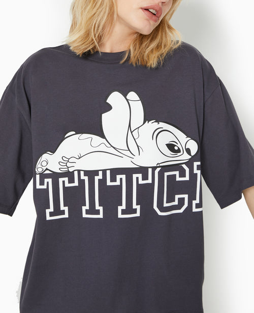 T-shirt oversize avec grand print STITCH devant - PIMKIE - 2