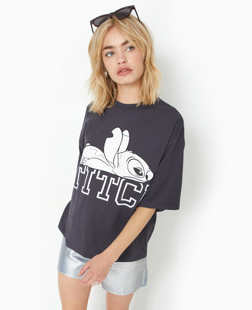 T-shirt oversize avec grand print STITCH devant - PIMKIE - 3