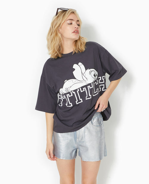 T-shirt oversize avec grand print STITCH devant - PIMKIE - 5