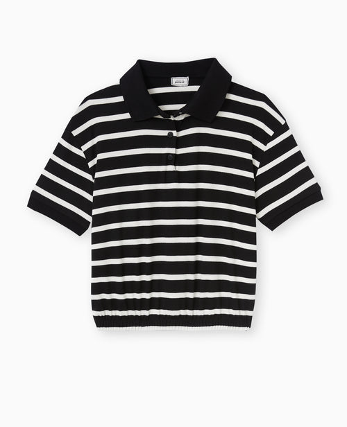 Polo rayé avec base élastiquée - PIMKIE - 4