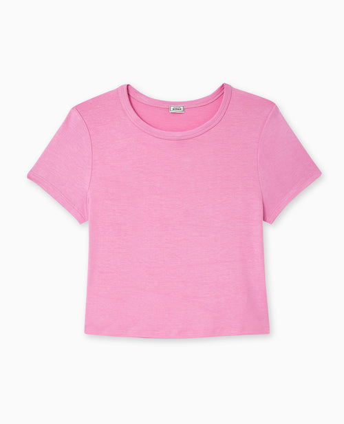 T-shirt court en maille fluide - PIMKIE - 4