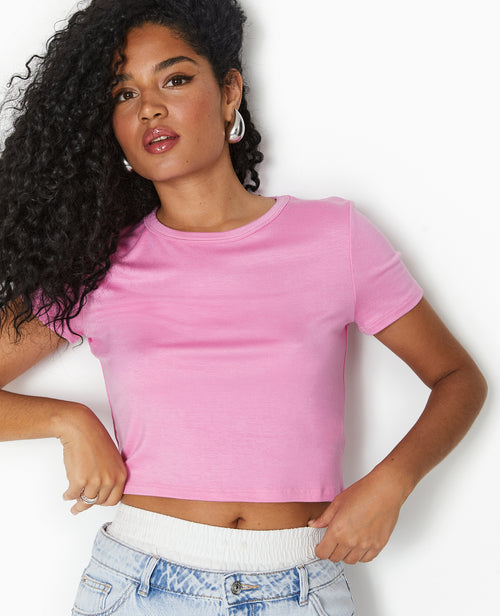 T-shirt court en maille fluide - PIMKIE - 7