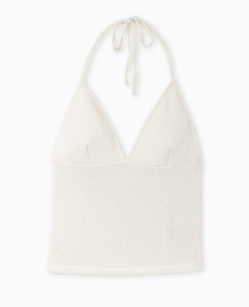 Top dos-nu en maille rustique - PIMKIE - 4