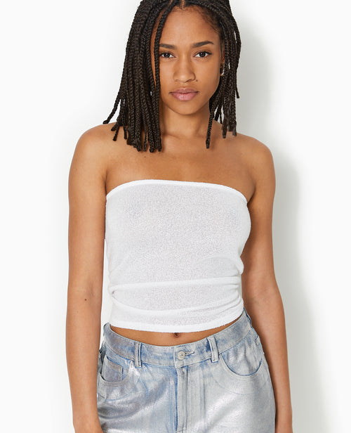 Top bustier bandeau en maille - PIMKIE - 1