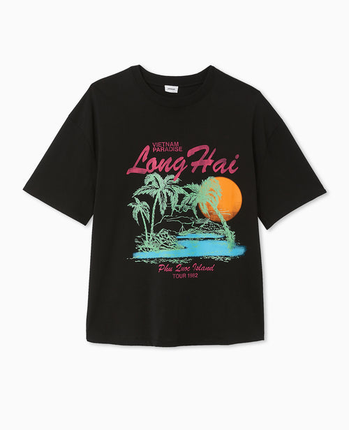 T-shirt oversize avec print devant - PIMKIE - 4