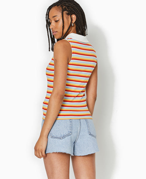 Top zippé sans manches avec col polo - PIMKIE - 6