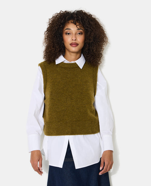 Pull sans manches avec laine - PIMKIE - 1