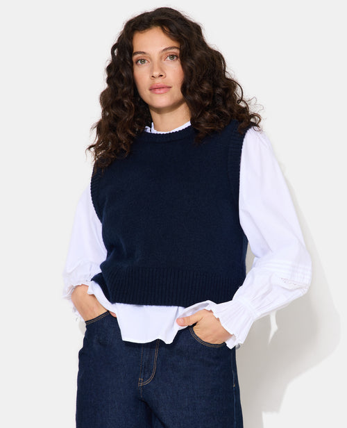 Pull sans manches avec laine - PIMKIE - 1