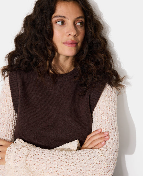 Pull sans manches avec laine - PIMKIE - 2