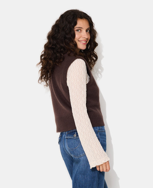 Pull sans manches avec laine - PIMKIE - 6