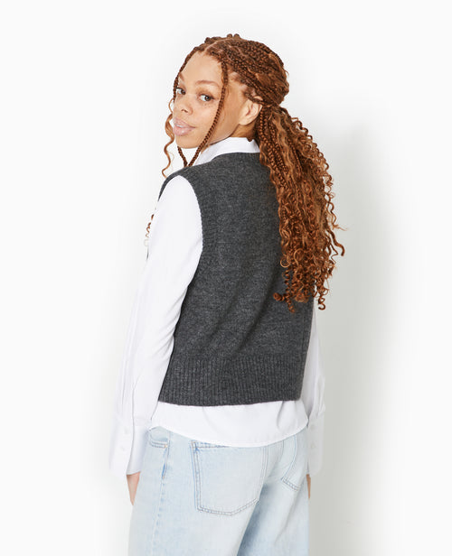 Pull sans manches avec laine - PIMKIE - 6