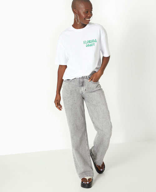 T-shirt oversize avec print devant et dos - PIMKIE - 2