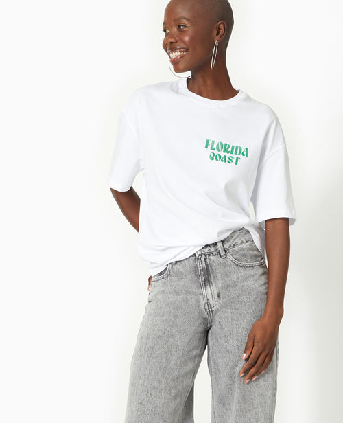 T-shirt oversize avec print devant et dos - PIMKIE - 5