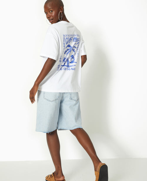 T-shirt oversize avec print devant et dos - PIMKIE - 8