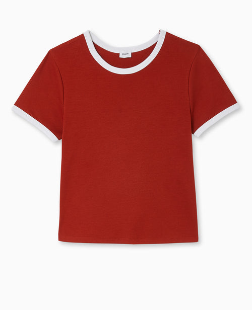 T-shirt ajusté avec bords contrastés - PIMKIE - 4
